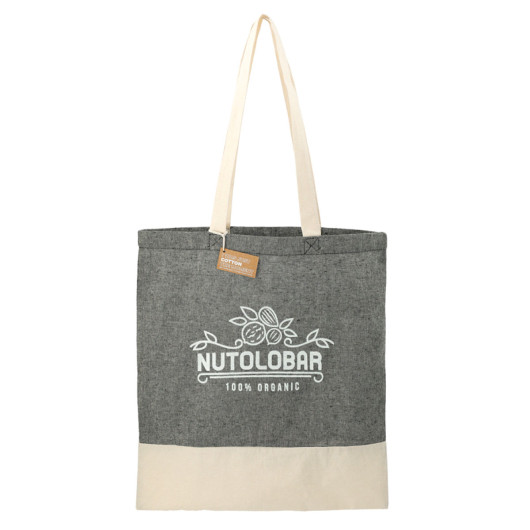 Black Recycled Split Cotton Convention Totes